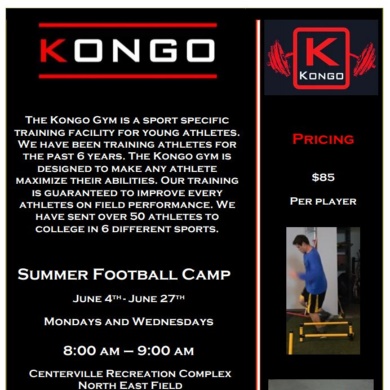 Centerville Football Camp